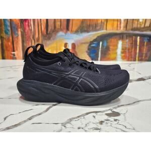 Asics Gel Nimbus 25 Triple Black Size 8 US Men's Running Shoes 1011B547-002